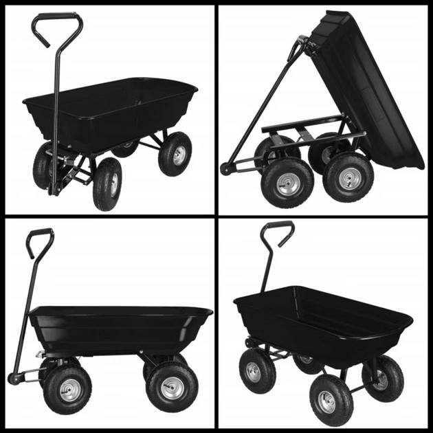 Садовий візок Springos GA0083 110 X 51 X 95 см Чорний - зображення 9