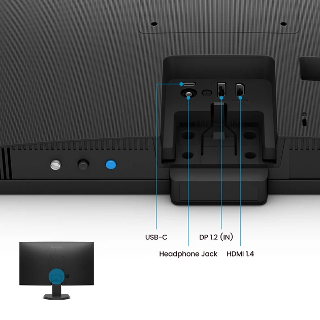 Монітор BenQ GW2790C 27'' IPS 99% sRGB HDMI DP Type-C колонки Black (9H.LNPLB.QBE) - зображення 6