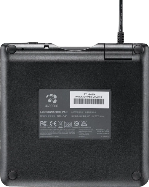 Графічний планшет Wacom Color Signature Pad (STU540-CH2) - зображення 4