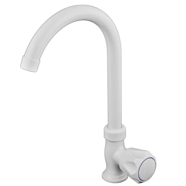 Кран для воды пластиковый белый Plamix (PM0675) - изображение 2