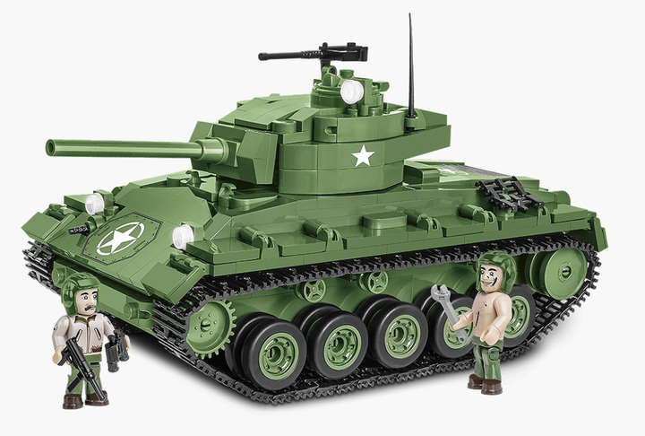 Конструктор COBI-2543 Американский танк M24 Chaffee 1:35 (590 деталей) - изображение 2