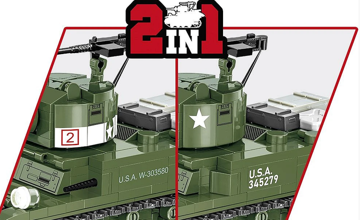 Конструктор детский танк M3 Stuart COBI 3129 - изображение 6