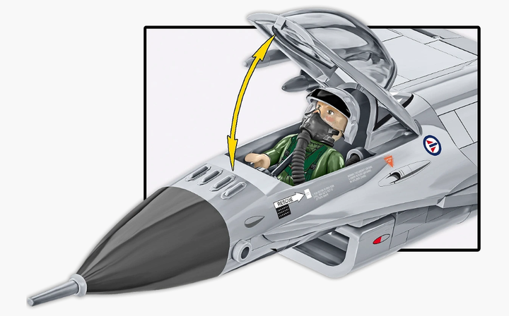 Конструктор Самолет истребитель F-16AM Fighting Falcon COBI 5913 - изображение 7