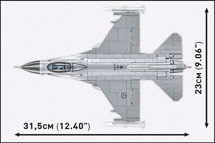 Конструктор Самолет истребитель F-16AM Fighting Falcon COBI 5913 - изображение 8
