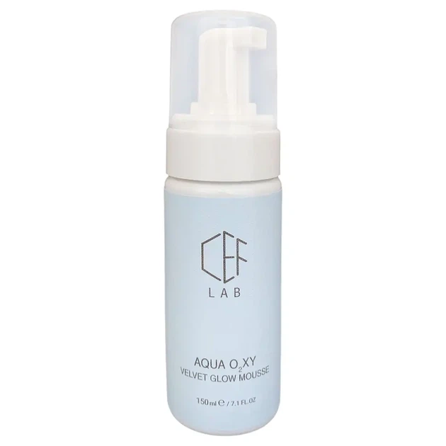 Шелковый антиоксидантный мусс CEF Lab Aqua O2XY Velvet Glow Mousse 150 мл - Фото 1 Шелковый антиоксидантный мусс CEF Lab Aqua O2XY Velvet Glow Mousse 150 мл - изображение 1