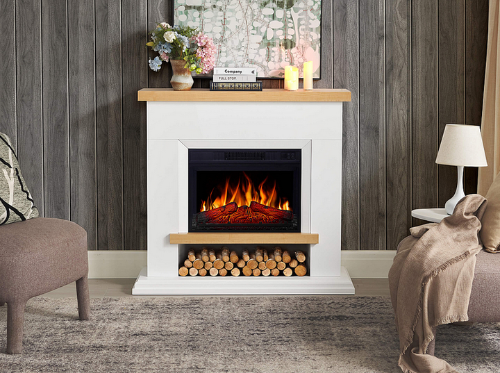 Электрокамин ArtiFlame Shelford AF23S белый - изображение 6