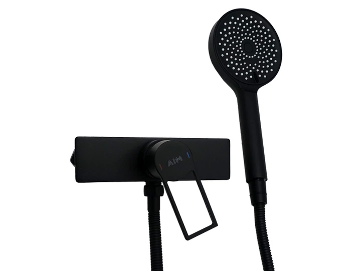 Змішувач для душ.кабіни, латунь,чорний матовий AIM,DG06540 black matte - изображение 3