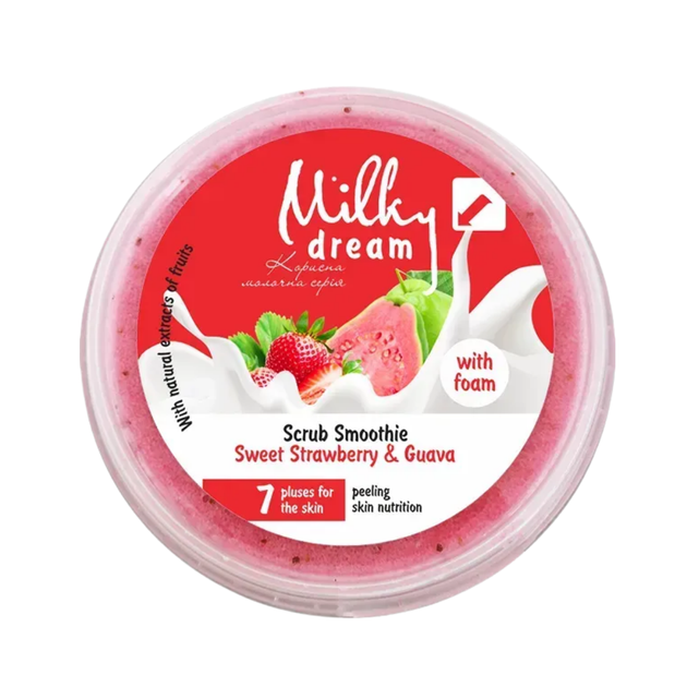 Скраб-смузі для тіла пінний Milky Dream "Sweet Strawberry & Guava" 140 г - Фото 1 Скраб-смузі для тіла пінний Milky Dream "Sweet Strawberry & Guava" 140 г - зображення 1