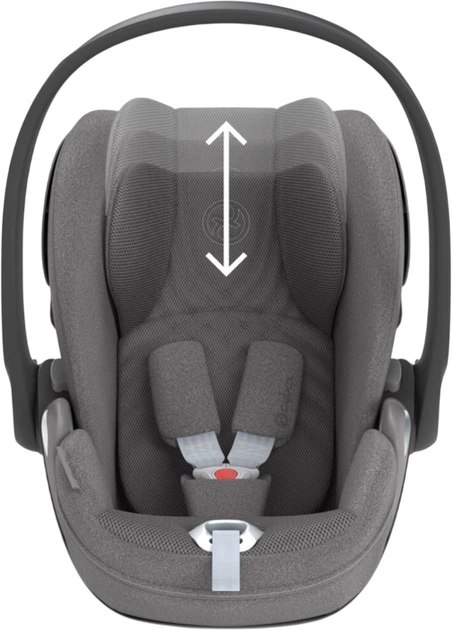 Fotelik samochodowy Cybex Cloud T i-Size Plus Mirage Grey Platinum (4063846402670) - obraz 6