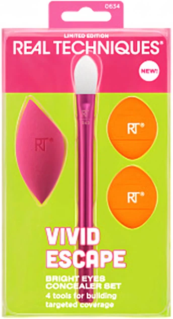Zestaw do makijażu Real Techniques Vivid Escape Bright Eyes 4 szt (79625443196) - obraz 4