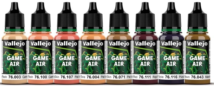  Набір фарб акрилових Vallejo Game Air 72.204 8 x 18 мл Face painting (8429551722049) - зображення 2