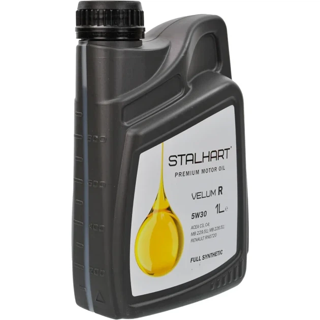 Олива моторна Stalhart Velum R 5W-30 (1л.) - Фото 2 Олива моторна Stalhart Velum R 5W-30 (1л.) - зображення 2