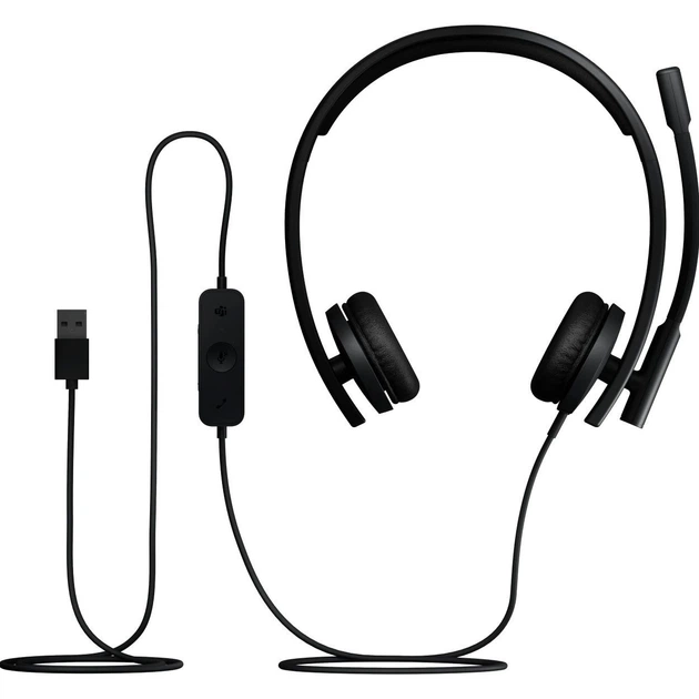 Комп'ютерна гарнітура Logitech H570e Stereo USB-A Black (981-001430) [154769] - зображення 5