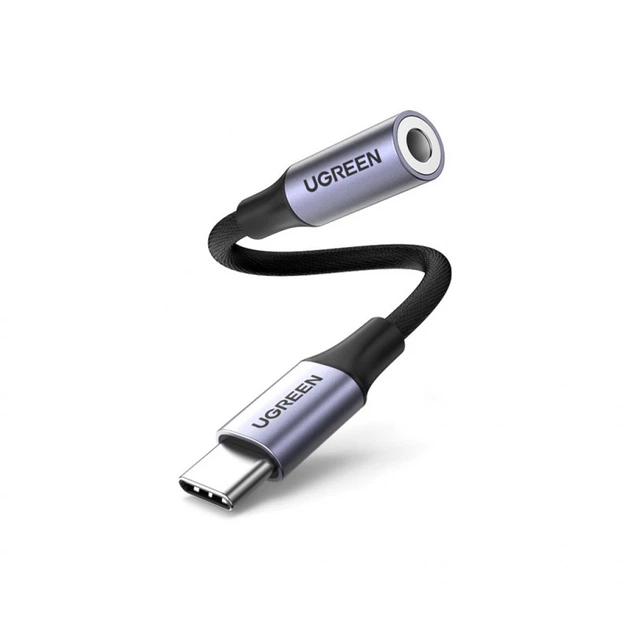 Переходник USB-C to 3.5mm F 0.10m AV161 Ugreen (80154) (342434) - Фото 1 Переходник USB-C to 3.5mm F 0.10m AV161 Ugreen (80154) (342434) - изображение 1