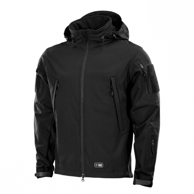 Куртка чоловіча M-TAC Soft Shell 20201002 XS, чорний - зображення 4