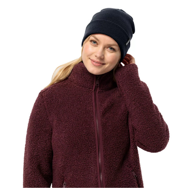 Шапка Jack Wolfskin Rib Beanie 1903892 темно-синій, O/S - Фото 2 Шапка Jack Wolfskin Rib Beanie 1903892 темно-синій, O/S - изображение 2