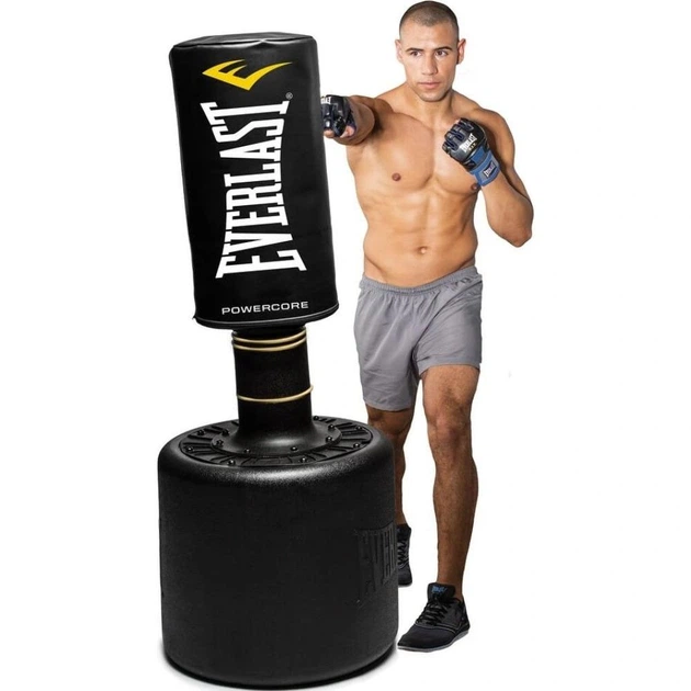 Боксерский мешок Everlast POWERCORE FREE STANDING HEAVY BAG Черный 165 х 55 см (P00001266) - Фото 2 Боксерский мешок Everlast POWERCORE FREE STANDING HEAVY BAG Черный 165 х 55 см (P00001266) - изображение 2