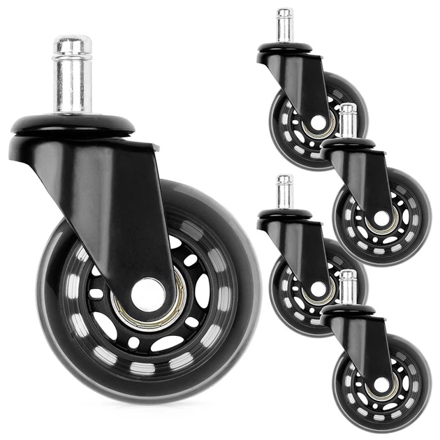 Kółka do fotela Vilde 569997 IKEA kauczukowe 6.3 cm x 10 mm 5 szt (5904316481773) - obraz 2