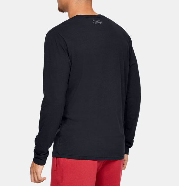 Лонгслів чоловічий Under Armour Sportstyle Left 1329585-001 s, чорний - Фото 2 Лонгслів чоловічий Under Armour Sportstyle Left 1329585-001 s, чорний - изображение 2