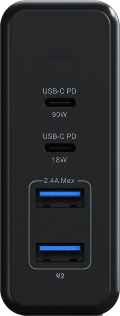 Зарядний пристрій Satechi Pro USB-C PD 108W 2 x USB-C, 2 x USB-A (ST-TC108WM) - зображення 2