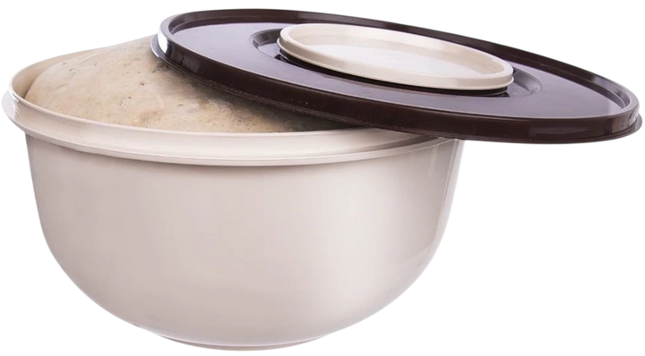 Miska do miksowania Orion z pokrywką Kremowa 27 cm 5 l (8590474906707) - obraz 2