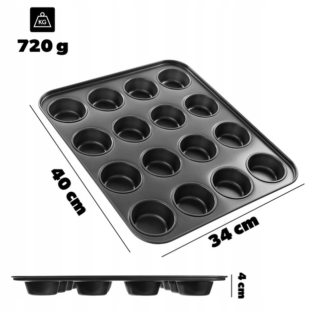 Форма для мафінів/капкейків Kadax 34 x 40 x 4 см (5906638312964) - зображення 2