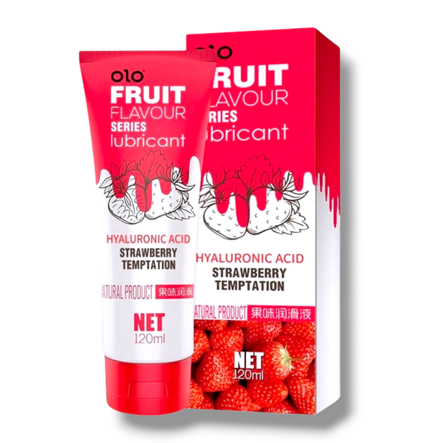 Оральный лубрикант со вкусом клубники водная основа OLO Fruit flavour 120мл - изображение 2