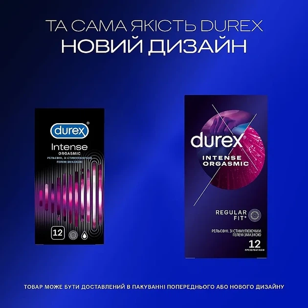 Презервативы Durex Intense Orgasmic рельефные с стимулирующим гелем-смазкой 12 шт. - изображение 4