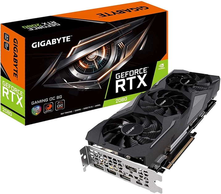 Видеокарта Gigabyte PCI-Ex GeForce RTX 2080 Gaming OC Black 8GB