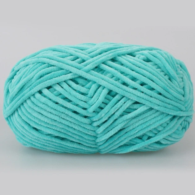YarnArt Dolce Baby, Бирюза №746 − плюшевая пряжа ЯрнАрт Дольче Беби, 50 г / 85 м, для вязания игрушек, пледов, пинеток и детской одежды - изображение 3