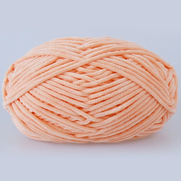 YarnArt Dolce Baby, Персик №773 − плюшевая пряжа ЯрнАрт Дольче Беби, 50 г / 85 м, для вязания игрушек, пледов, пинеток и детской одежды - изображение 3