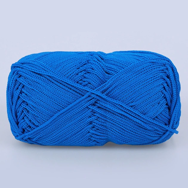 Упаковка YarnArt Macrame, Ярко-синий №139, 6шт – пряжа полиэстер, комплект для макраме, набор для вязания сумок и декора - изображение 3