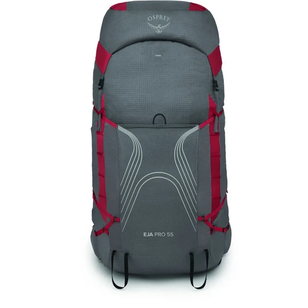 Рюкзак туристичний наплічник Osprey Eja Pro 55 Dale grey/poinsettia red XS/S (100073971) - зображення 3