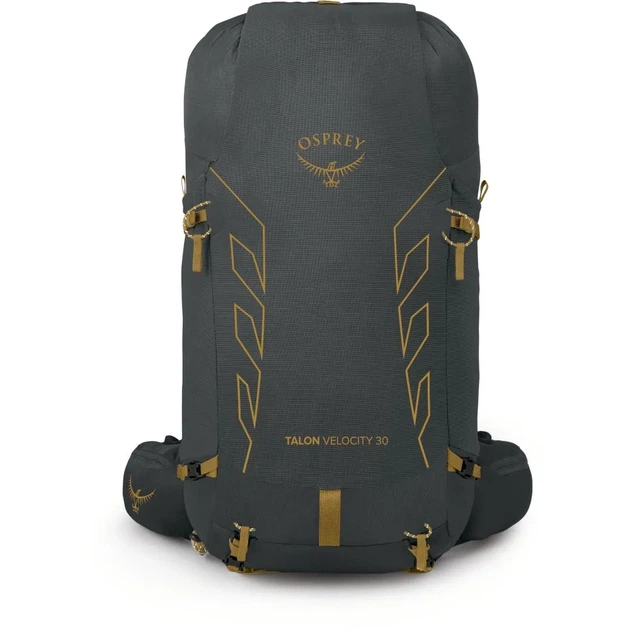 Рюкзак туристичний наплічник Osprey Talon Velocity 30 Dark charcoal/tumbleweed yellow S/M (100023822) - зображення 4