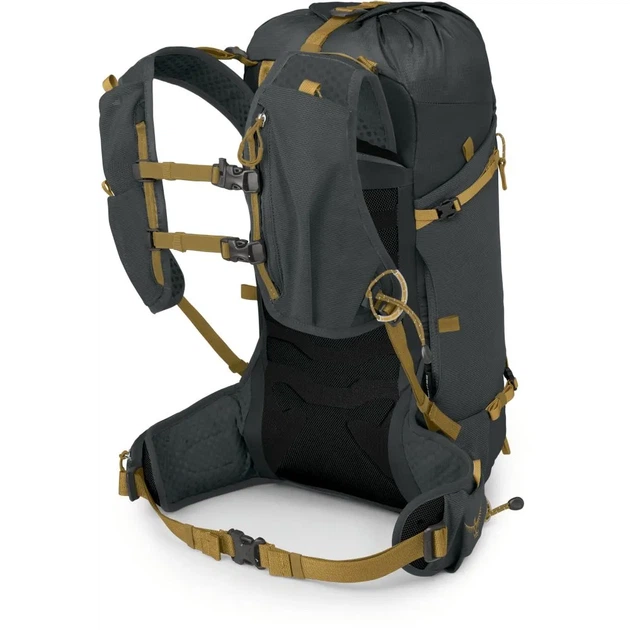 Рюкзак туристичний наплічник Osprey Talon Velocity 20 Dark charcoal/tumbleweed yellow L/XL (100022801) - зображення 5