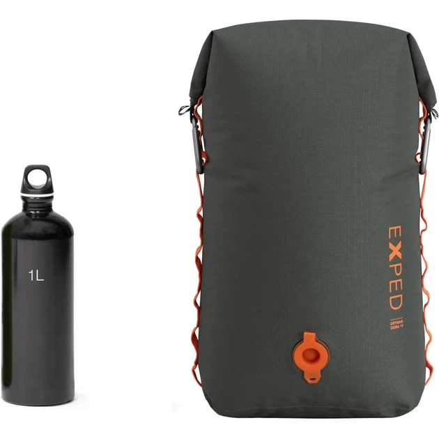 Гермомешок туристический для сплава или похода Exped Drybag Dura 15 Moraine (100079678) - изображение 2