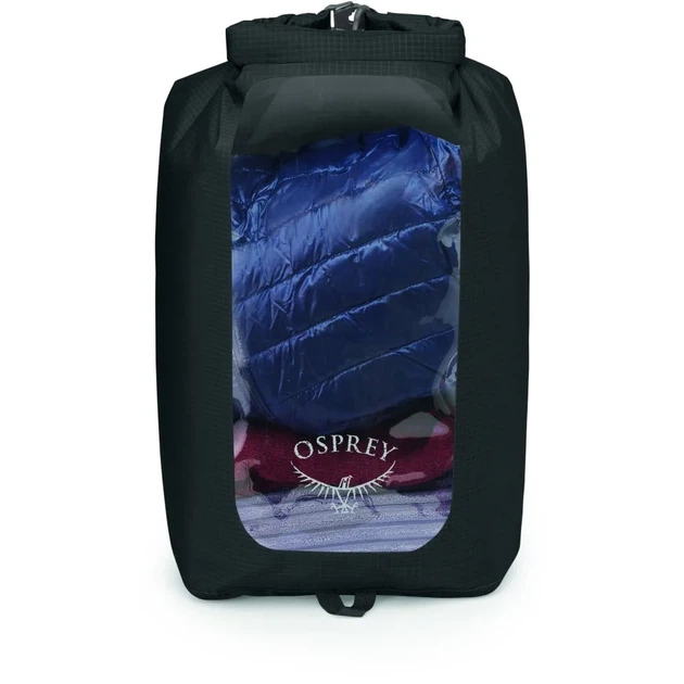 Гермомішок туристичний для сплаву чи походу Osprey DrySack 20L w/Window black (100046181) - зображення 2