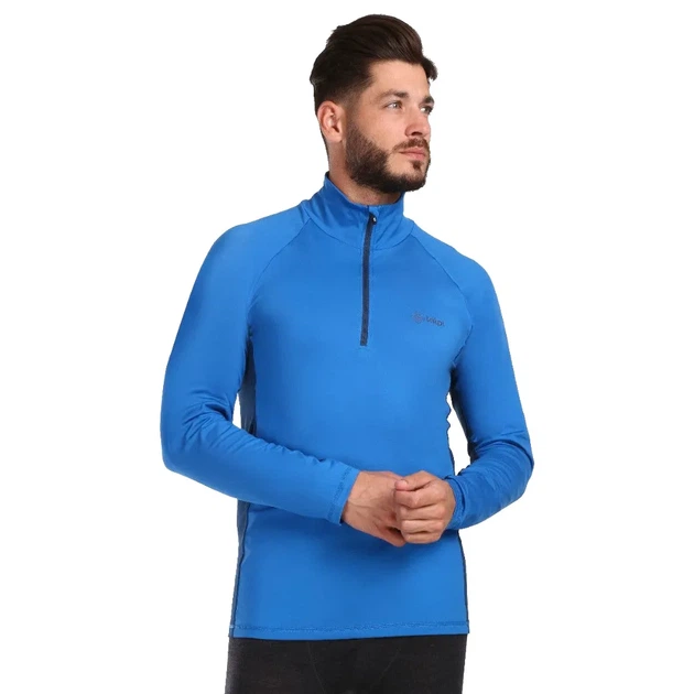 Термофутболка чоловіча на змійці Kilpi Willie-M Mns Blue XXXL (100085664) - зображення 2