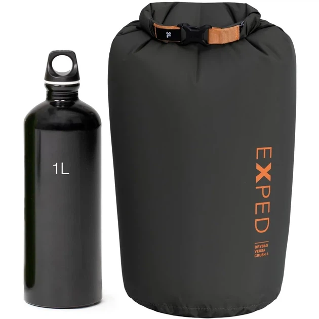 Гермомешок туристический для сплава или похода Exped Drybag Versa Crush 3 Moraine (100079711) - Фото 1 Гермомешок туристический для сплава или похода Exped Drybag Versa Crush 3 Moraine (100079711) - изображение 1