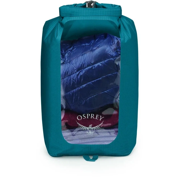 Гермомешок туристический для сплава или похода Osprey DrySack 20L w/Window Waterfront blue (100073894) - Фото 2 Гермомешок туристический для сплава или похода Osprey DrySack 20L w/Window Waterfront blue (100073894) - изображение 2