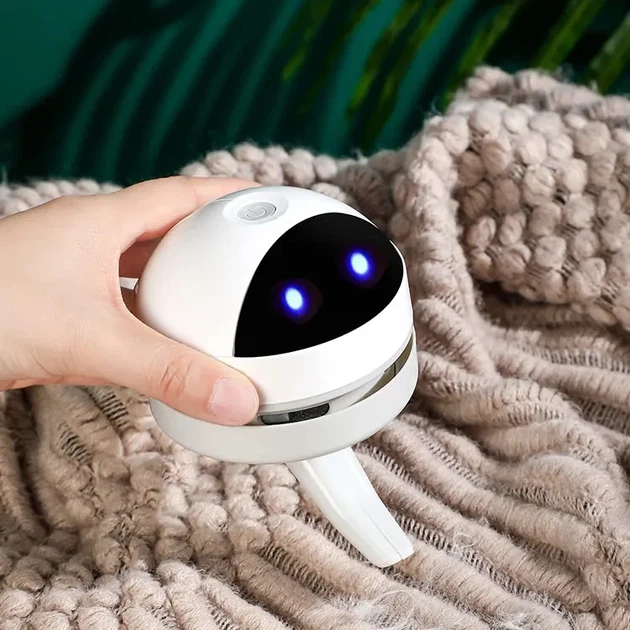 Портативний настільний міні-пилосос для збирання пилу mini vacuum sweeper Білий - зображення 6