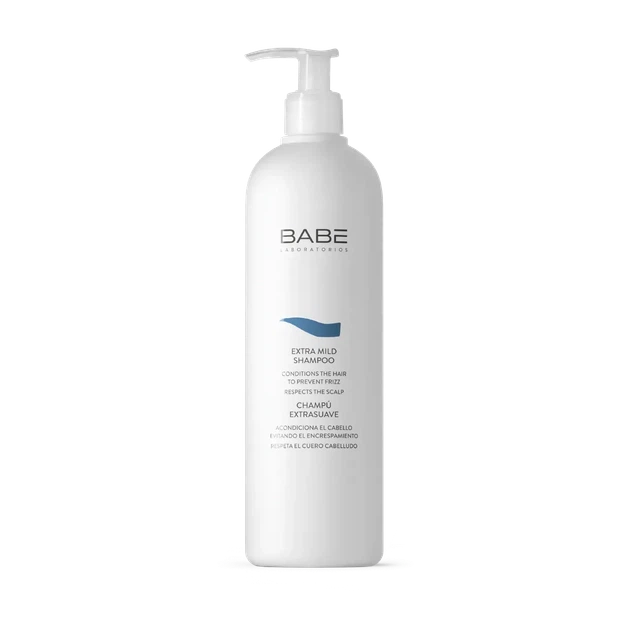 М'який шампунь BABE Laboratorios Extra Mild Shampoo для всіх типів волосся, 500 мл - Фото 1 М'який шампунь BABE Laboratorios Extra Mild Shampoo для всіх типів волосся, 500 мл - изображение 1