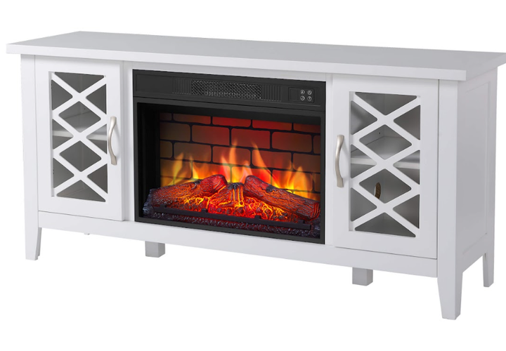 Камінокомплект ArtiFlame Odessa AF23 BS білий з обігрівом і звуком горіння вогню - Фото 3 Камінокомплект ArtiFlame Odessa AF23 BS білий з обігрівом і звуком горіння вогню - зображення 3