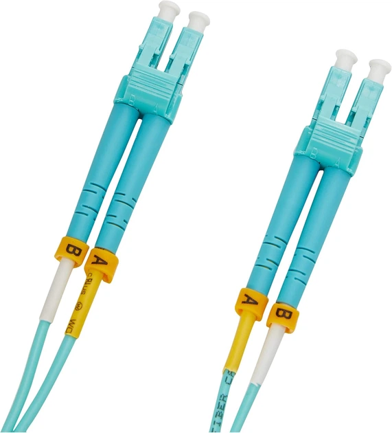 Patchcord światłowodowy Ubiquiti UOC-0.5 UFiber, LC-UPC/LC-UPC, OM3, 0.5 m (817882020428) - obraz 2