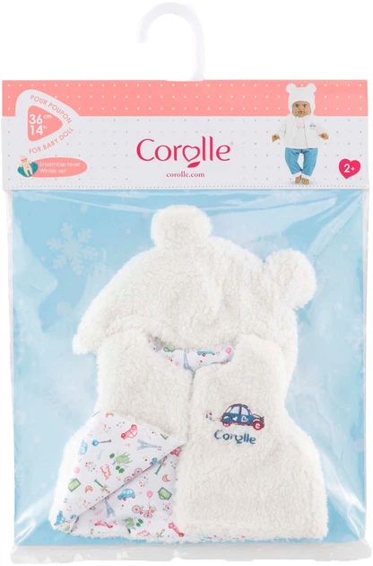 Zestaw ubrań dla lalek Corolle Zimowa czapka i kamizelka 36 cm 9000141740 (4062013141749) - зображення 2