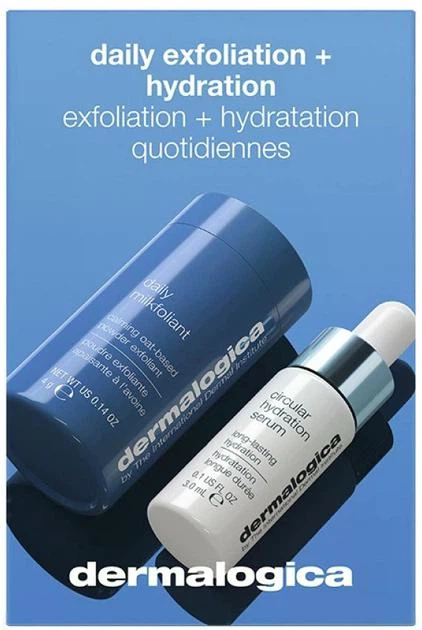 Набір для щоденного догляду Dermalogica Daily Exfoliation+Hydration Щоденна ексфоліація та зволоження шкіри - Фото 2 Набір для щоденного догляду Dermalogica Daily Exfoliation+Hydration Щоденна ексфоліація та зволоження шкіри - изображение 2