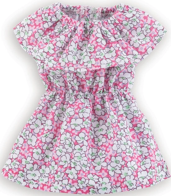 Sukienka dla lalek Corolle z kwiatowym nadrukiem 36 cm Różowa 9000212110 (4062013212111) - зображення 2