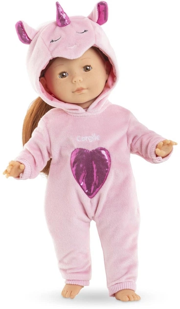 Piżama dla lalek Corolle Unicorn 36 cm Różowa 9000212930 (4062013212937) - зображення 3