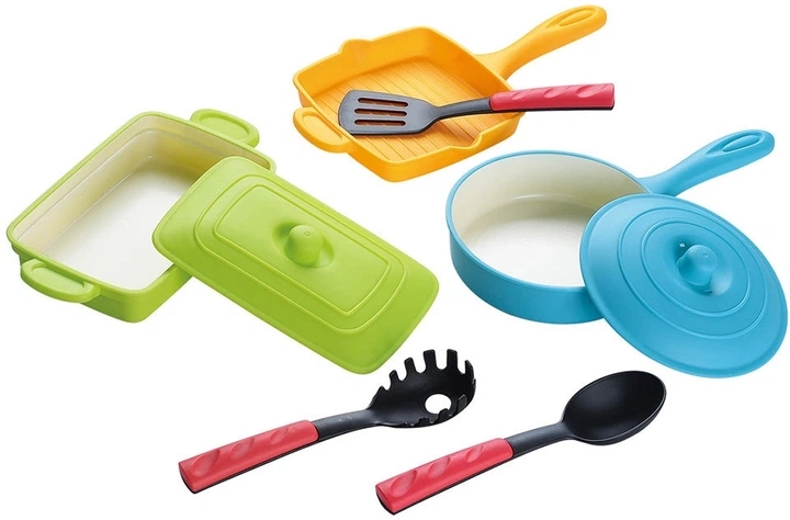 Zestaw zabawek PlayGo Casserole & Grill Pan 8 elementów 3705 (4892401037053) - obraz 2