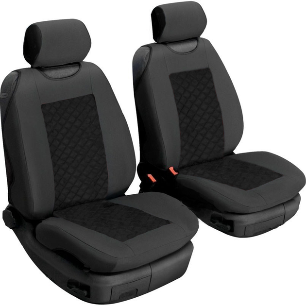 Чехлы-майки на передние сиденья автомобиля Rcar 2 шт. Черные (4) – фото .